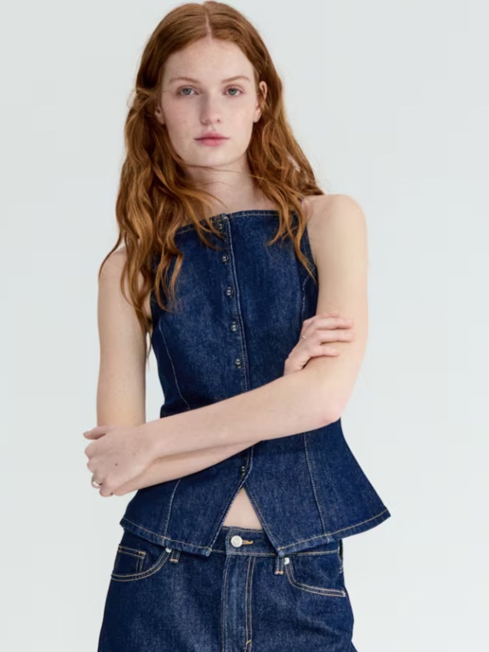 Women’s Dark Indigo Denim Vest